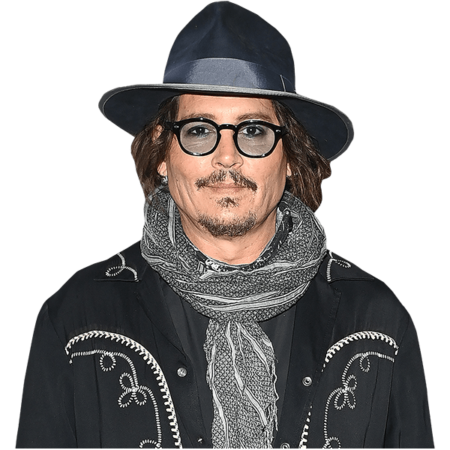 Featured image for “Johnny Depp (Scarf) Half Body Buddy Cutout”