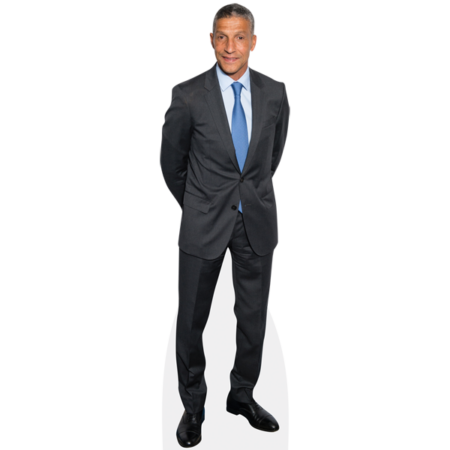Chris Kamara Mini Size Cutout Grey Suit 