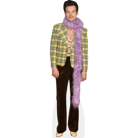 Featured image for “Harry Styles (Feather Boa) Cardboard Cutout”