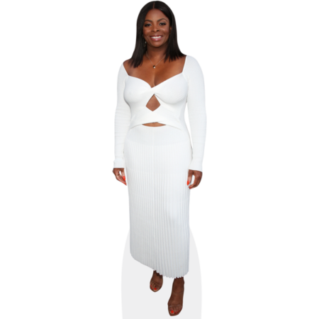 Featured image for “Janelle James (White Dress) Cardboard Cutout”
