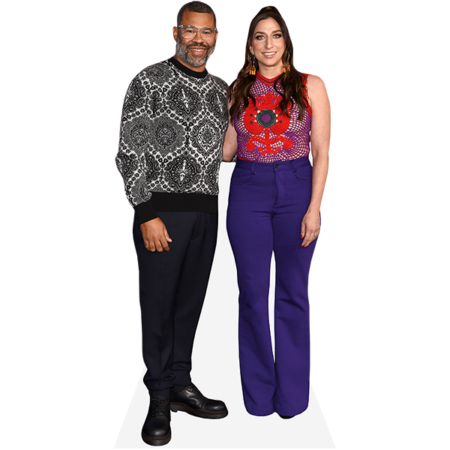 Featured image for “Jordan Peele And Chelsea Peretti (Duo 1) Mini Celebrity Cutout”