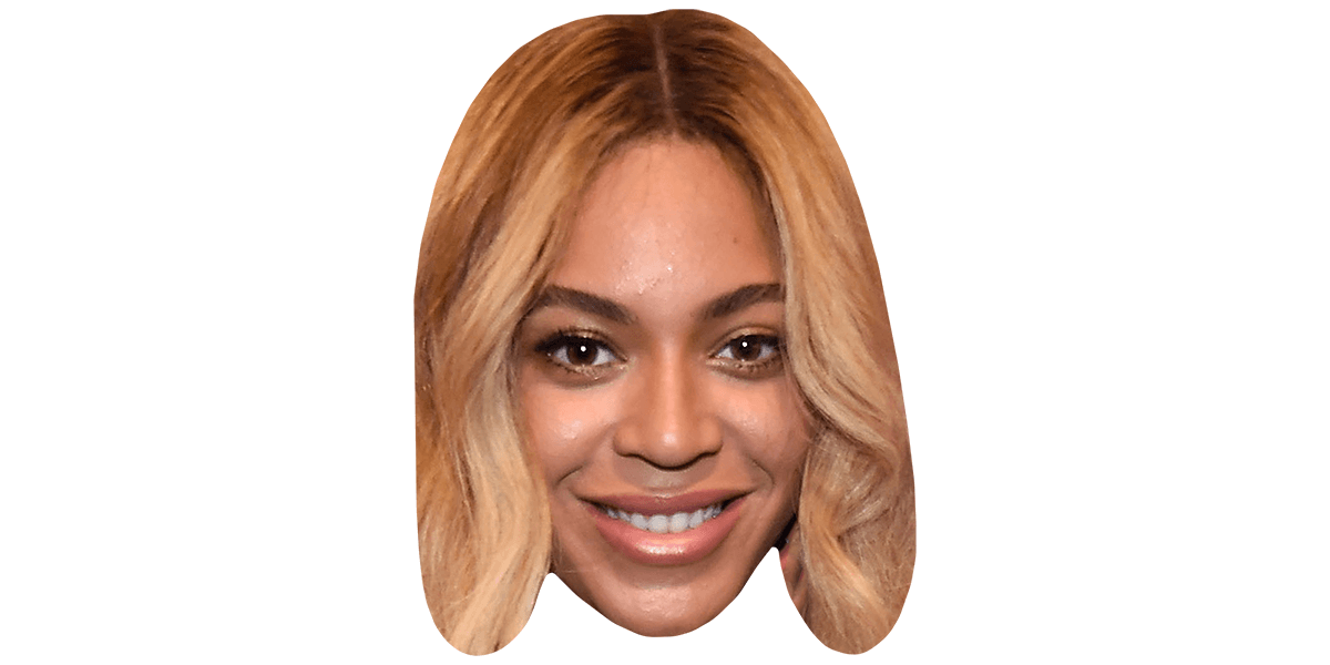 Beyonce KnowlesCarter (Smile) Mask Celebrity Cutouts