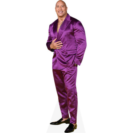 Featured image for “Dwayne 'The Rock' Johnson (Purple Suit) Cardboard Cutout”