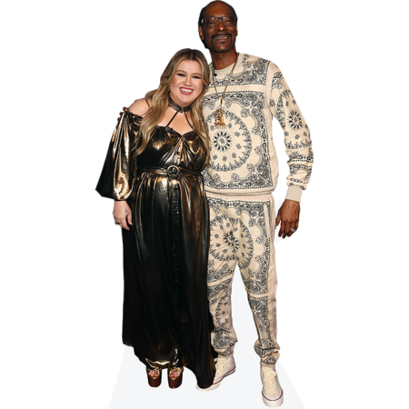 Featured image for “Kelly Clarkson And Calvin Broadus Jr (Duo 1) Mini Celebrity Cutout”