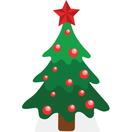 Featured image for “Christmas Cutout (Tree 1) Cardboard Cutout 105cm, Mini Cutout 30cm”