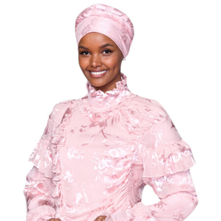 Featured image for “Halima Aden (Pink Dress) Half Body Buddy”