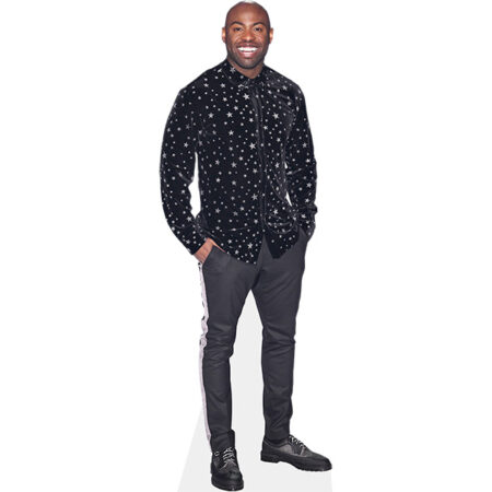 Featured image for “Darren Harriott (Black Outfit) Cardboard Cutout”