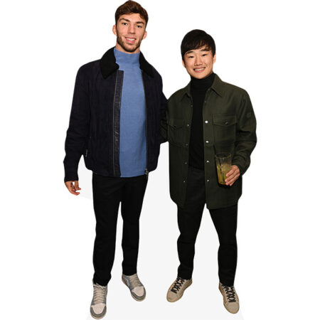 Featured image for “Pierre Gasly And Yuki Tsunoda (Duo 1) Mini Celebrity Cutout”