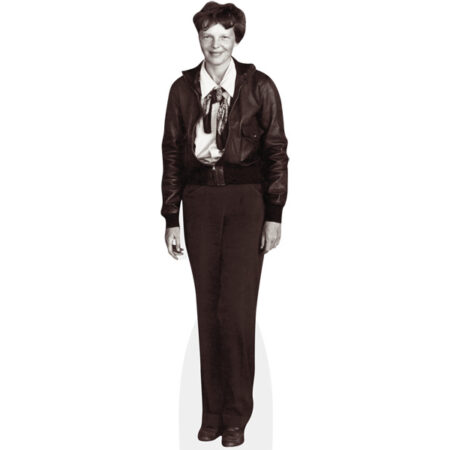 Featured image for “Amelia Earhart (BW) Cardboard Cutout”