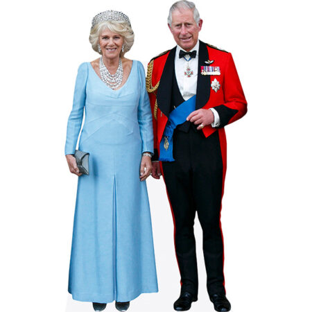 Featured image for “HM King Charles III And Camilla Queen Consort (Duo 1) Mini Celebrity Cutout”