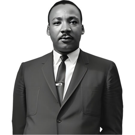 Featured image for “Martin Luther King (Bw) Half Body Buddy”