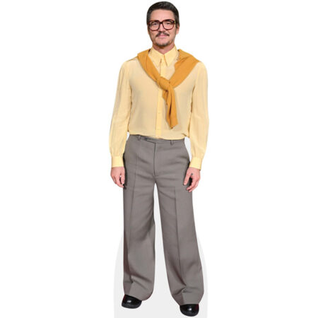 Featured image for “Pedro Pascal (Yellow Jumper) Cardboard Cutout”