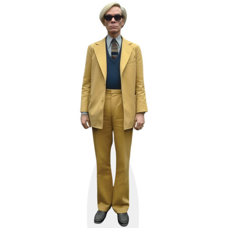 Featured image for “Andy Warhol (Yellow Suit) Cardboard Cutout”