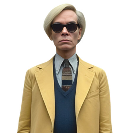 Featured image for “Andy Warhol (Yellow Suit) Half Body Buddy”