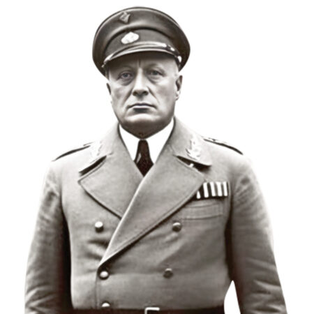 Featured image for “Benito Mussolini (BW) Half Body Buddy”