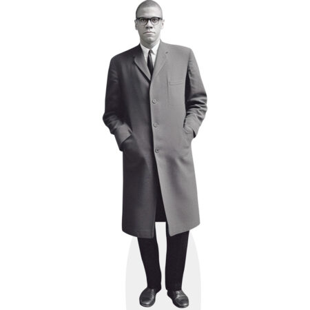 Featured image for “Malcolm Little (BW) Cardboard Cutout”