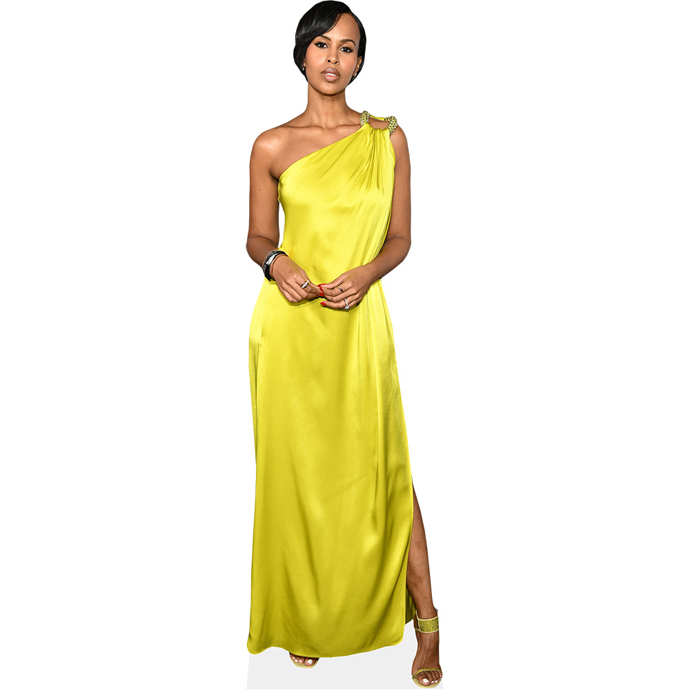 Sabrina Dhowre Elba (Yellow Dress) Cardboard Cutout - Celebrity Cutouts
