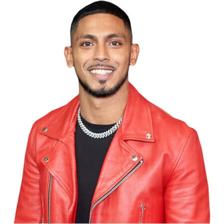 Sean Sagar Red Jacket Half Body Buddy Celebrity Cutouts