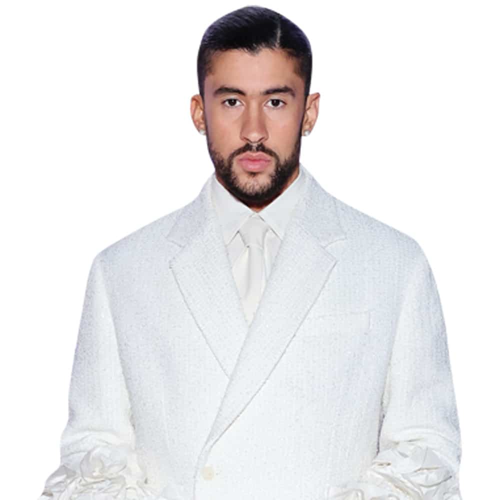 Bad Bunny (White Outfit) Half Body Buddy Celebrity Cutouts