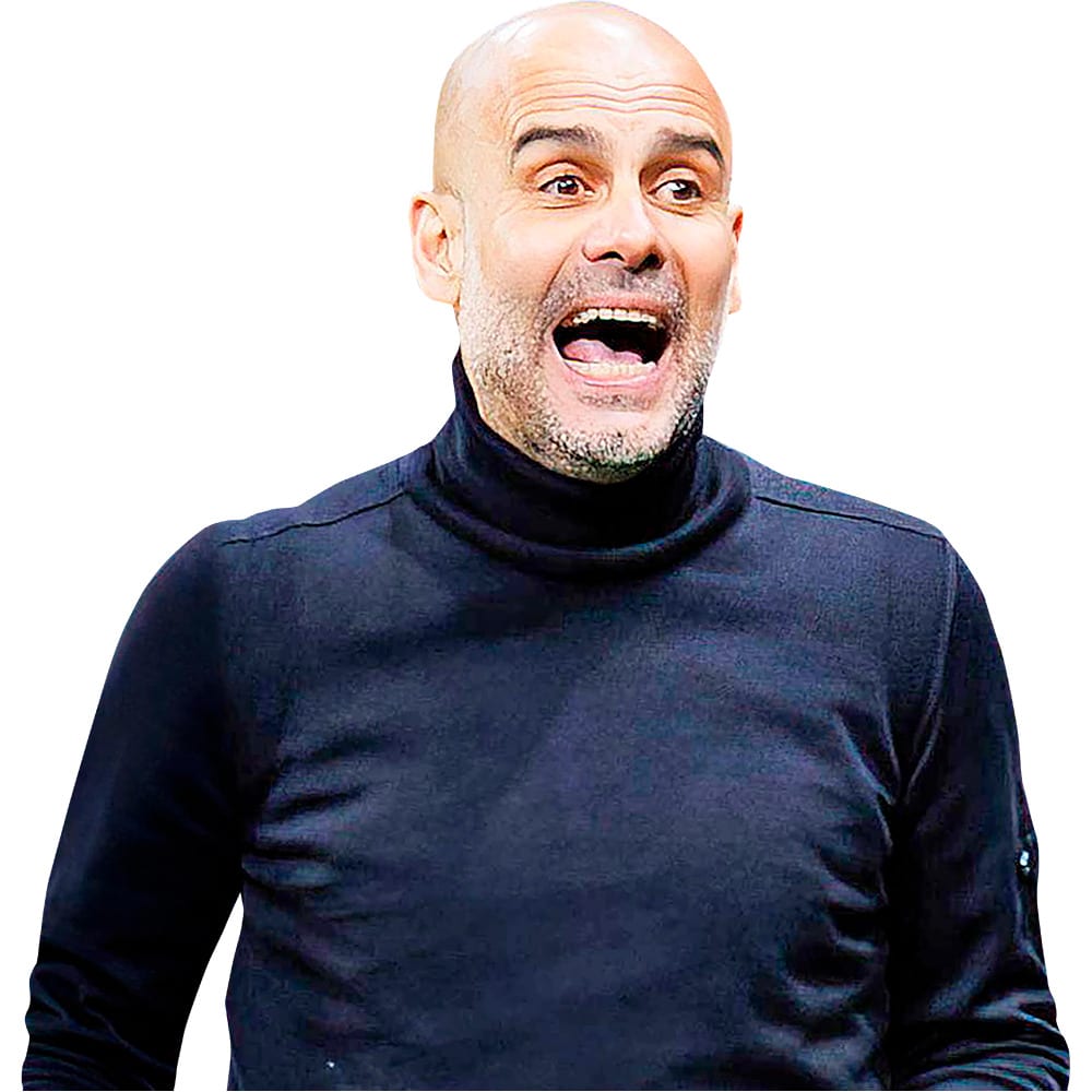 Pep Guardiola (Celebrating) Half Body Buddy - Celebrity Cutouts
