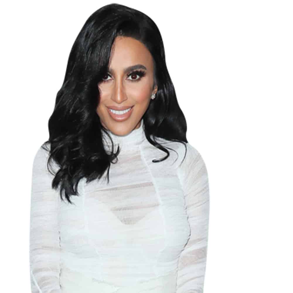 Lilly Ghalichi (White Dress) Half Body Buddy - Celebrity Cutouts