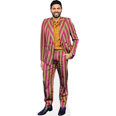 Featured image for “Jay Shetty (Stripes) Cardboard Cutout”