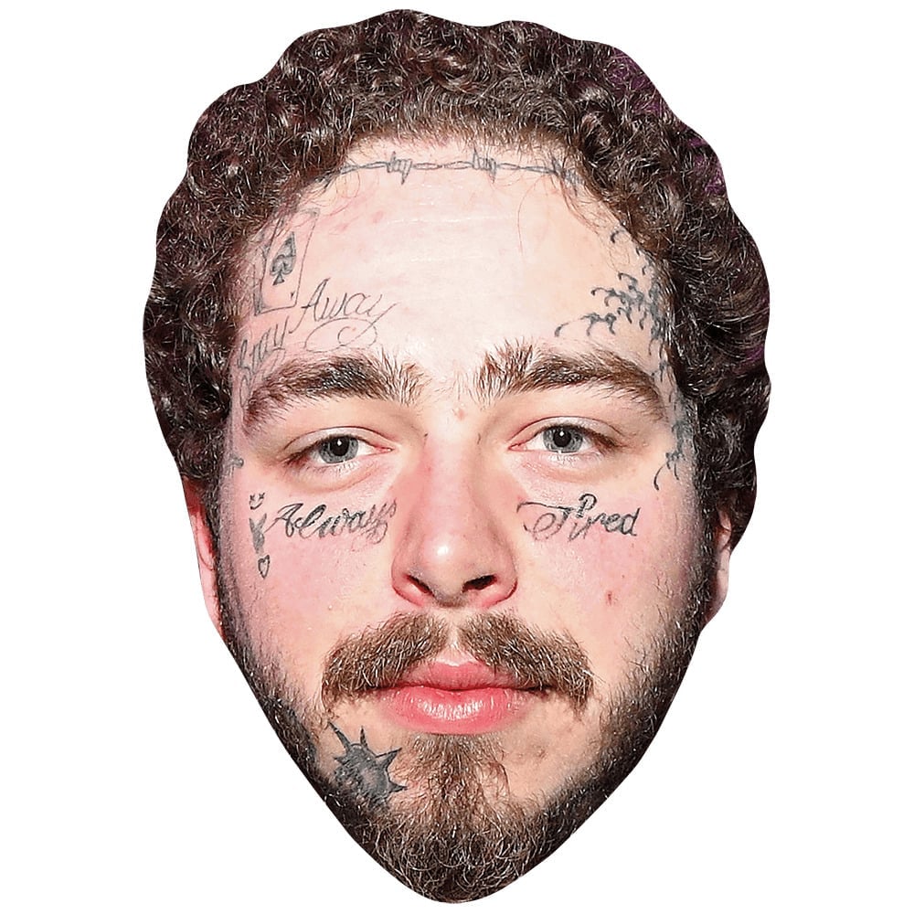 Post Malone Beard Big Head Celebrity Cutouts
