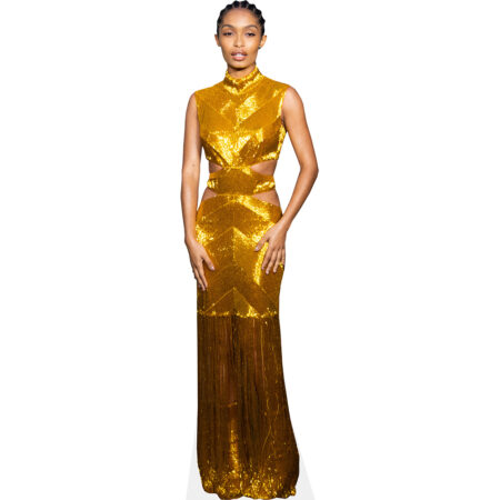 Featured image for “Yara Shahidi (Gold Dress) Cardboard Cutout”