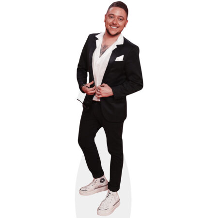 Featured image for “Ash Palmisciano (Black Suit) Cardboard Cutout”