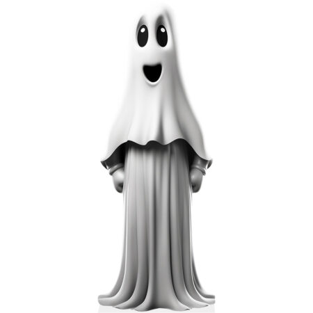 Featured image for “Childs Halloween (Happy Ghost) Cardboard Cutout”