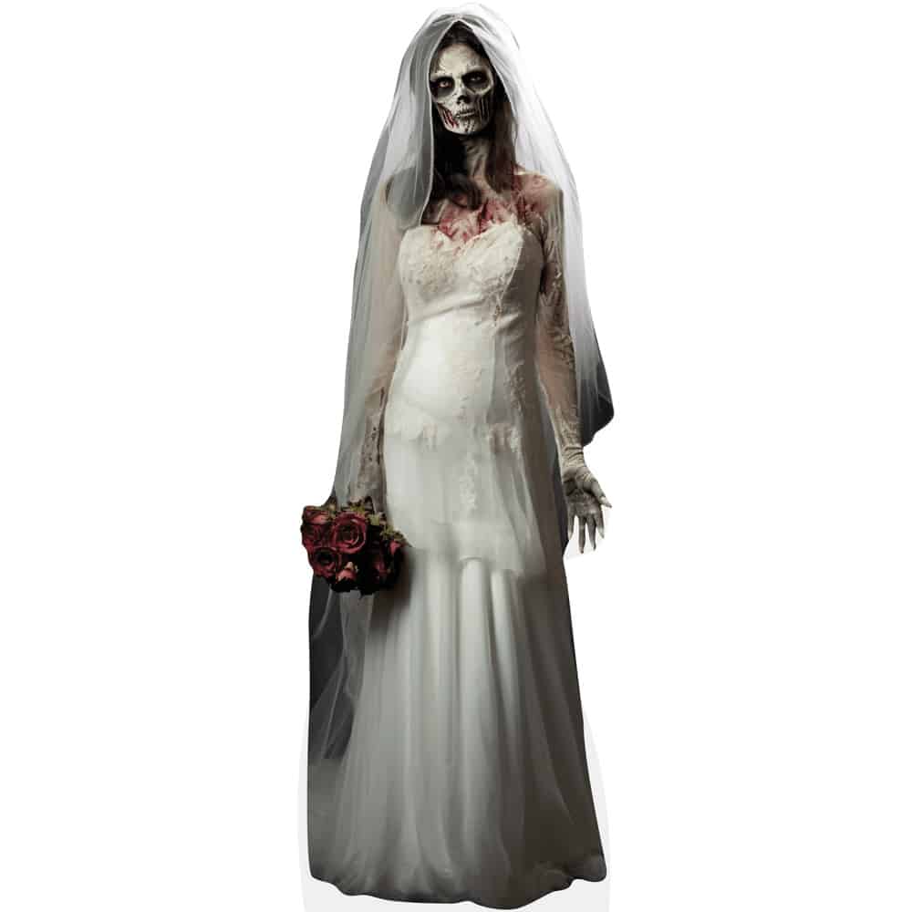 zombies theme wedding dress plus size