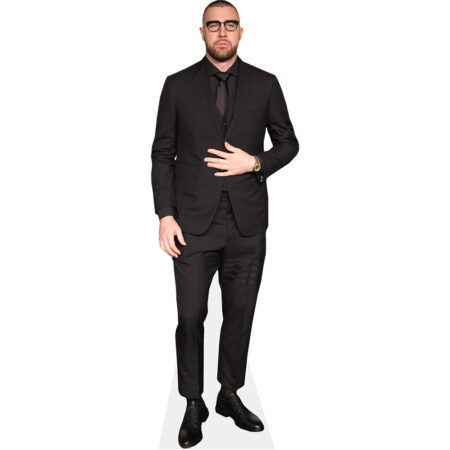 Featured image for “Travis Kelce (Black Suit) Cardboard Cutout”