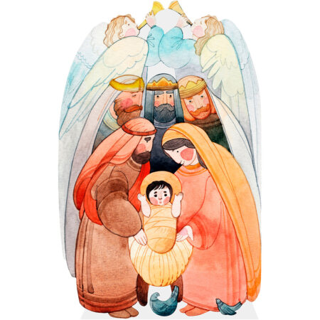 Featured image for “Christmas Cutout (Nativity Scene) Cardboard Cutout 100cm, Mini Cutout 30cm”