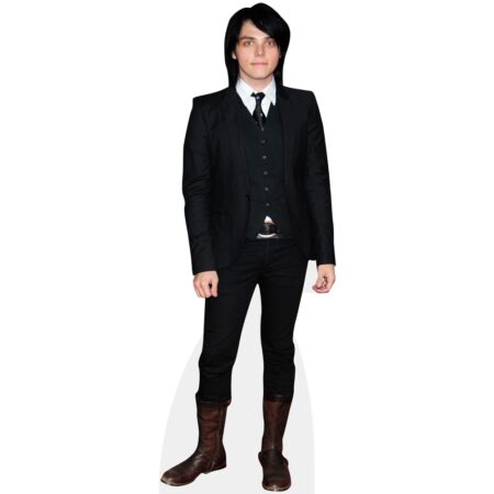 Featured image for “Gerard Way (Black Outfit) Cardboard Cutout”