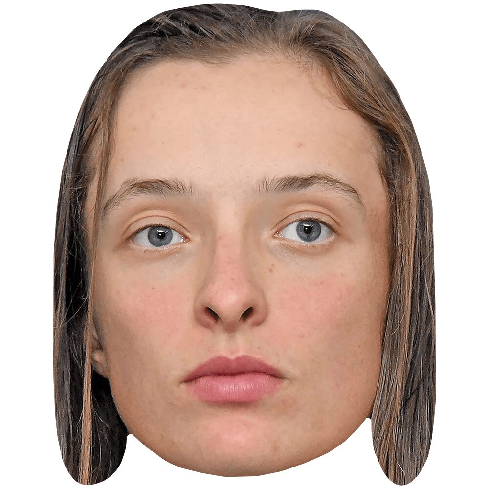 Iga Swiatek (Brown Hair) Big Head - Celebrity Cutouts