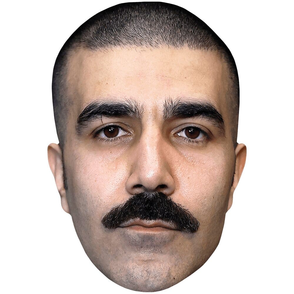 Bobby Naderi (Moustache) Mask - Celebrity Cutouts