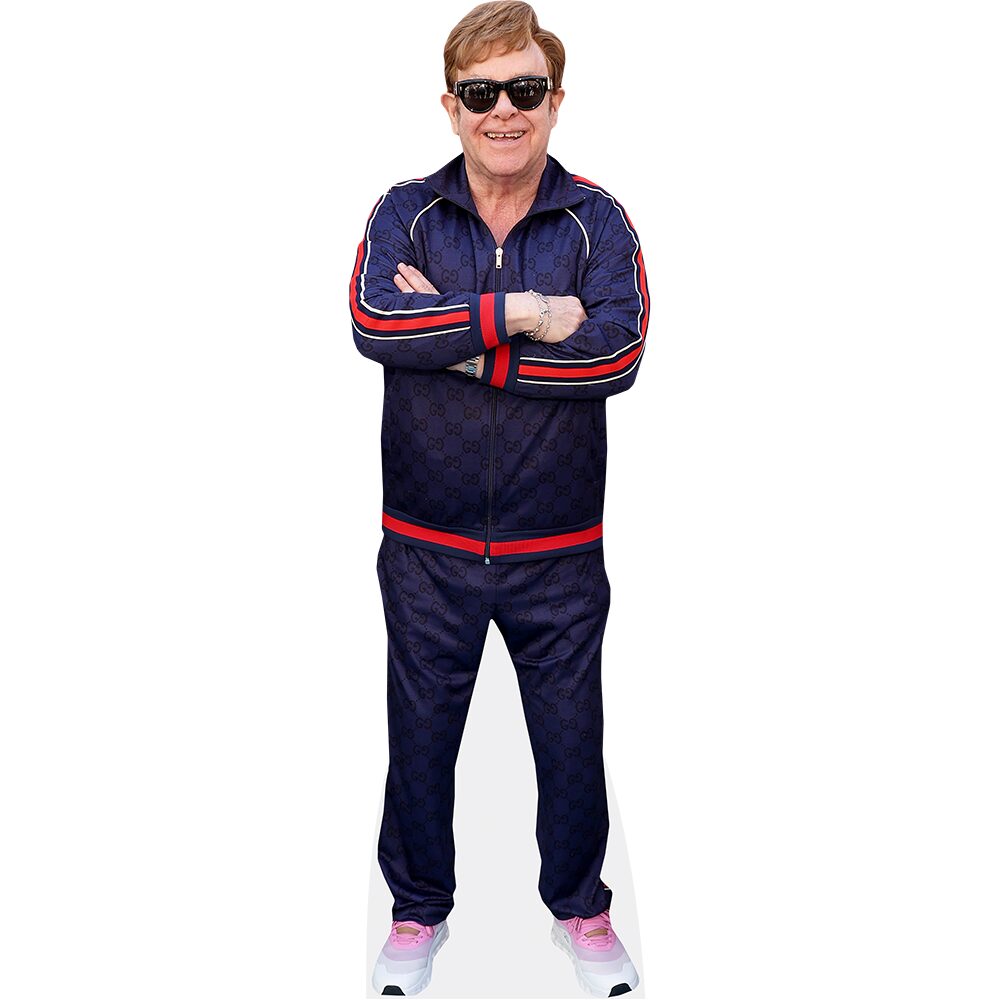 Elton John (Tracksuit) Cardboard Cutout Available in Life-Size or Mini –  Perfect for Parties, Displays Great for Photos, Gifts Fun 